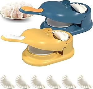 2-in-1 Puri Press with Rolling Pin - Large Size, Dough & Momos